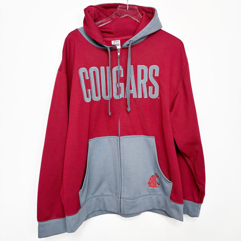 Washington State University WSU Cougars Hoodie Jacket XL